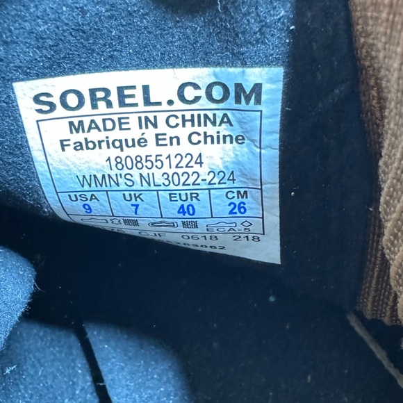 Sorel Joan of Arctic Wedge II Chelsea Boot Bootie Camel Brown - Picture 5 of 10